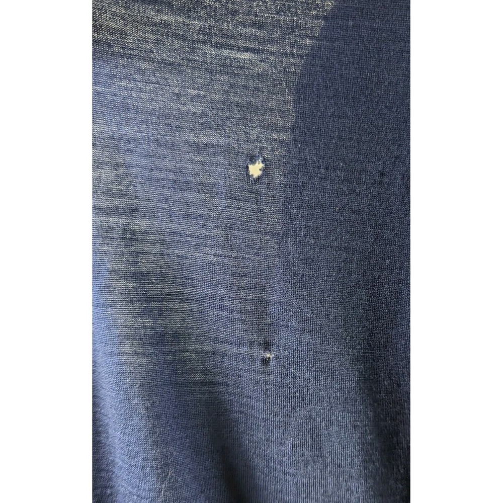 Smartwool Shirt Mens Large Blue Merino Wool Base Layer Long Sleeve Casual READ - Picture 4 of 13